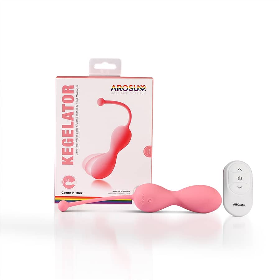 AROSUM Kegelator Vibrating Kegel Balls & G-spot Massager Packaging (1)